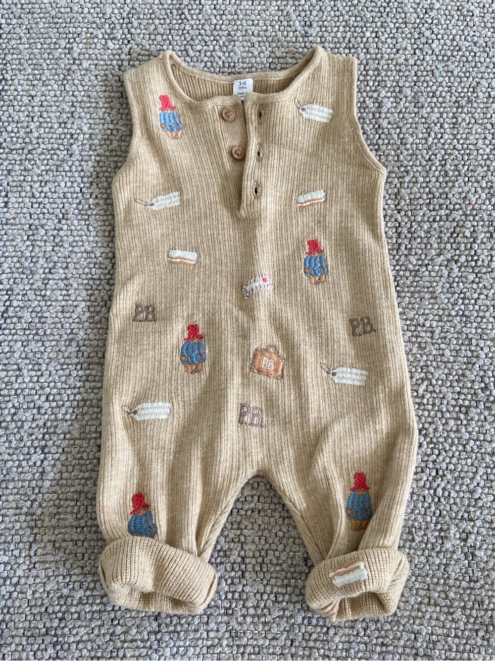 2/$20 Bundle - Baby Paddington Knit Baby Romper